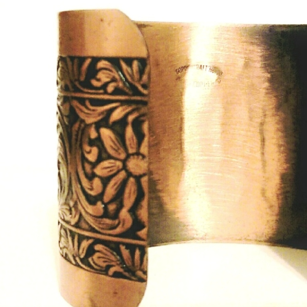 coppercraft  }}}  vintage copper cuff - Picture 3 of 6